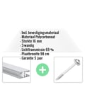 Polycarbonaat kanaalplaat | 16 mm | Profiel Mendig | Voordeelpakket | Plaatbreedte 98 cm | Helder | Novalite | Breedte 5,11 m | Lengte 3,50 m #2