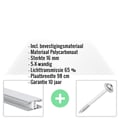 Polycarbonaat kanaalplaat | 16 mm | Profiel Mendig | Voordeelpakket | Plaatbreedte 98 cm | Helder | X-Structuur | Breedte 3,09 m | Lengte 2,00 m #2
