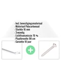 Polycarbonaat kanaalplaat | 16 mm | Profiel Zeven | Voordeelpakket | Plaatbreedte 98 cm | Helder | Breedte 3,13 m | Lengte 2,00 m #2