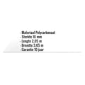 Polycarbonaat massieve plaat | 10 mm | Helder | 3,05 x 2,05 m #2