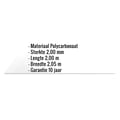 Polycarbonaat massieve plaat | 2 mm | Helder | 2,05 x 2,00 m #2