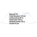PVC damwandplaat | 250/50 | 1,50 mm | Helder, licht blauw getint | 5,00 m #2