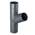 Regen T-stuk 60° | Staal | Ø 90 mm | 7016 - Antracietgrijs #1
