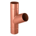 Regen T-stuk 60° | Staal | Ø 90 mm | 8004 - Koperbruin #1
