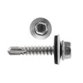 RVS schroeven | Voor montage dal op houten constructie | 4,8 x 35 mm D14 | Grijs aluminiumkleurig #1