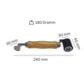 Siliconen aandrukrol & hoekrol | Profi | Rolbreedte 4,00 cm | Diameter 3,00 cm #4