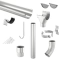 Stalen dakgoot voordeelpakket 9 m | Ø 125/90 mm | 9006 - Zilver-Metallic #1