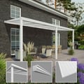 Terrasoverkapping | Sneeuwzone 2 | RAL 9016 | Plaat opaal wit | Lijst klassiek | Breedte 10,06 m | Diepte 2,50 m #3