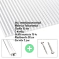 Polycarbonaat kanaalplaat | 16 mm | Profiel A4 | Voordeelpakket | Plaatbreedte 98 cm | Helder | Blueline | Breedte 3,09 m | Lengte 2,00 m #2