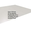 Vlakke plaat | Staal 0,50 mm | 25 µm Polyester | 7035 - Lichtgrijs #2
