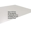 Vlakke plaat | Staal 0,50 mm | 25 µm Polyester | 9006 - Zilver-Metallic #2