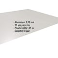 Vlakke plaat | Aluminium 0,70 mm | 25 µm Polyester | 9006 - Zilver-Metallic #2