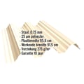 Warmdakplaat T92P | Dak | Staal 0,75 mm | 25 µm Polyester | 1015 - Licht ivoorkleurig #2