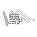 Warmdakplaat T92P | Dak | Staal 0,75 mm | 25 µm Polyester | 9010 - Zuiverwit #2