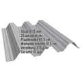 Warmdakplaat T92P | Dak | Staal 0,75 mm | 25 µm Polyester | 9007 - Grijs aluminiumkleurig #2