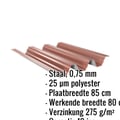 Warmdakplaat TP104 | Dak | Staal 0,75 mm | 25 µm Polyester | 8012 - Roodbruin #2
