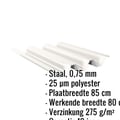 Warmdakplaat TP104 | Dak | Staal 0,75 mm | 25 µm Polyester | 9002 - Grijswit #2