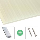 Acrylaat kanaalplaat | 16 mm | Profiel A1 | Voordeelpakket