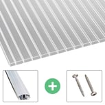 Acrylaat kanaalplaat | 16 mm | Profiel A1 | Voordeelpakket