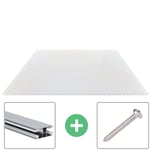 Acrylaat kanaalplaat | 16 mm | Profiel DUO | Voordeelpakket