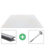 Acrylaat kanaalplaat | 16 mm | Profiel ECO | Voordeelpakket