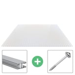 Acrylaat kanaalplaat | 16 mm | Profiel Mendig | Voordeelpakket