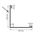 Buitenhoek | 10 cm x 10 cm x 2,00 m