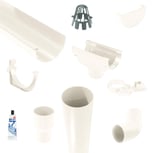 Kunststof dakgoot voordeelpakket 4,00 m