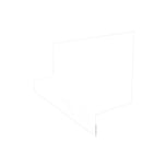 Dorpel | Typ 2 | 67 x 40 x 20 x 2000 mm Staal 0,75 mm | 25 µm Polyester | 9010 - Zuiverwit Dorpel | Typ 2 | 67 x 40 x 20 x 2000 mm