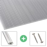 Polycarbonaat kanaalplaat | 10 mm | Profiel A4 | Voordeelpakket