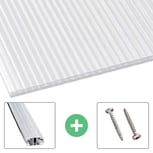 Polycarbonaat kanaalplaat | 16 mm | Profiel A1 | Voordeelpakket