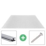 Polycarbonaat kanaalplaat | 16 mm | Profiel DUO | Voordeelpakket