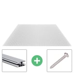 Polycarbonaat kanaalplaat | 16 mm | Profiel DUO | Voordeelpakket