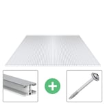 Polycarbonaat kanaalplaat | 25 mm | Profiel Mendig | Voordeelpakket