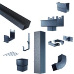 Stalen bakgoot voordeelpakket 9 m