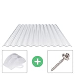Polycarbonaat golfplaat | 76/18 | Voordeelpakket