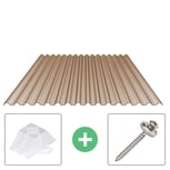 PVC damwandplaat | 70/18 | Voordeelpakket