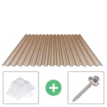 PVC damwandplaat | 70/18 | Voordeelpakket