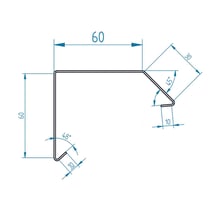 Dakrandprofiel ISOS | Aluminium | Länge 1,95 m | Antracietgrijs matt #5