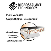 Dakreparatietape met MicroSealant® PLUS | Breedte 50 mm | Lengte 2,50 m | Zwart #2