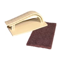 Handpadhouder fleece pad en wegwerp pad | Bruin #1