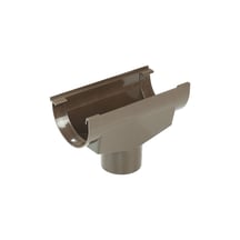 Goot uitlaatstuk | PVC | Ø 125/90 mm | Kleur bruin #1