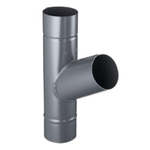 Regen T-stuk 60° Staal | Ø 100 mm | 7024 - Grafietgrijs Regen T-stuk 60° | Staal | Ø 100 mm | 7024 - Grafietgrijs #1