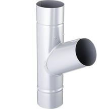 Regen T-stuk 60° Titaanzink | Ø 90 mm Regen T-stuk 60° | Titaanzink | Ø 90 mm #1