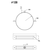 Regenpijp beugel Staal | Ø 120 mm | Verzinkt Regenpijp beugel | Staal | Ø 120 mm | Verzinkt #2