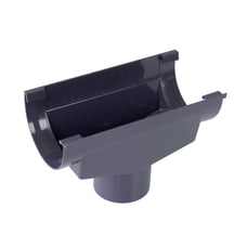 Kunststof dakgoot voordeelpakket 6,00 m | Ø 100/75 mm | Kleur grafiet #7