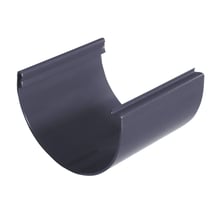 Kunststof dakgoot voordeelpakket 6,00 m | Ø 150/110 mm | Kleur grafiet #4