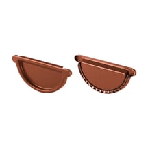 Stalen dakgoot voordeelpakket 3 m | Ø 125/90 mm | 8004 - Koperbruin #5