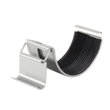 Stalen dakgoot voordeelpakket 3 m | Ø 125/90 mm | 9006 - Zilver-Metallic #4