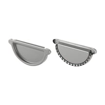Stalen dakgoot voordeelpakket 3 m | Ø 125/90 mm | 9006 - Zilver-Metallic #5